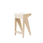 OUT Objekte unserer Tage - Schulz Tabouret de bar H 65 cm, frêne ciré avec pigment blanc