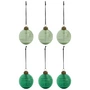 House Doctor - Lolli Boule de Noël, Ø 6 cm, verte (set de 6)