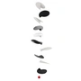 Flensted Mobiles - Turning Leaves Mobil, noir / blanc