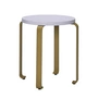 Hübsch Interior - Smile Tabouret, Ø 46 cm, bleu clair / kaki