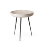 Mater - Bowl Table medium, Ø 46 x H 52 cm, gris (Wood Waste Edition)