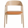 Andersen Furniture - AC2 Chaise, chêne blanc pigmenté / cuir cognac
