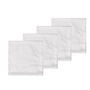 Södahl - Tiles Damask Serviettes, blanc (set de 4)