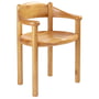 Gubi - Daumiller Chaise avec accoudoirs, pin doré