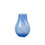 Broste Copenhagen - Ada Crossstripe Vase, H 22,5 cm, bleu intense