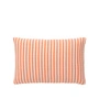 Broste Copenhagen - Evi Taie d'oreiller, 60 x 40 cm, pumpkin orange / white