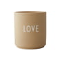 Design Letters - AJ Favourite Tasse en porcelaine, Love / beige