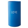 Design Letters - AJ Favourite Vase en porcelaine, Love / bleu cobalt