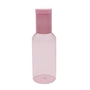 Design Letters - Tube Carafe en verre, 1 l, pink / milky pink