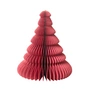 Broste Copenhagen - Paper Christmas Tree Décoration, Ø 13 x H 15 cm, pompeian red