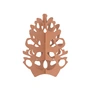 Broste Copenhagen - Christmas Cone Décoration de table, Ø 16 cm, caramel brown