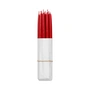 Broste Copenhagen - Tapers Bougie pointue trempée, Ø 1,2 cm, truly red (set de 10)