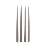Broste Copenhagen - Bougie trempé, Ø 2,2 cm, lin (set de 4)