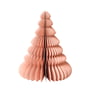 Broste Copenhagen - Paper Christmas Tree Décoration, Ø 13 x H 15 cm, dusty pink