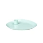 Broste Copenhagen - Mie Plateau à bougies, 18 x 16 x 3 cm, light turquise