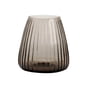 XLBoom - Dim Stripe Vase, small, gris fumée