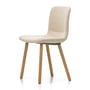 Vitra - HAL Soft Wood Chaise, chêne naturel, Dumet ivoire/mélange, patins en feutre