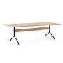 & Tradition - Pavilion Dining Table de salle à manger AV24, 250 x 110 cm, chêne laqué transparent / piétement noir