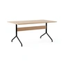 & Tradition - Pavilion Dining Table de salle à manger AV18, 160 x 90 cm, chêne laqué transparent / piétement noir
