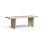 HKliving - Table de salle à manger rectangulaire, 220 cm, cream