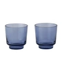 Muuto - Raise Verre à boire 20 cl, bleu foncé (set de 2)