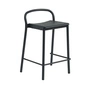 Muuto - Linear Steel Tabouret de bar Outdoor, SH 65 cm, noir