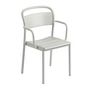 Muuto - Linear Steel Armchair Outdoor, gris