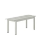 Muuto - Linear Steel Banc Outdoor, 110 cm, gris