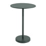Muuto - Linear Steel Table de bistrot Outdoor, Ø 70 x H 105 cm, vert foncé