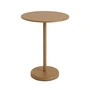 Muuto - Linear Steel Table de bistrot Outdoor, Ø 70 x H 95 cm, burnt orange