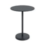 Muuto - Linear Steel Table de bistrot Outdoor, Ø 70 x H 95 cm, noir