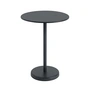 Muuto - Linear Steel Table de bistrot Outdoor, Ø 70 x H 95 cm, noir