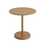 Muuto - Linear Steel Table de bistrot Outdoor, Ø 70 x H 73 cm, burnt orange