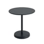Muuto - Linear Steel Table de bistrot Outdoor, Ø 70 x H 73 cm, noir