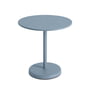 Muuto - Linear Steel Table de bistrot Outdoor, Ø 70 x H 73 cm, bleu clair