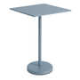 Muuto - Linear Steel Table de bistrot Outdoor 70 x 70 cm, H 105 cm, bleu clair