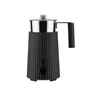 Alessi - Plissé Mousseur à lait, 0,35 l, noir