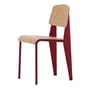 Vitra - Chaise Prouvé Standard, chêne naturel / Japanese Red (patins en feutre)