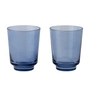 Muuto - Raise Verre à boire 30 cl, bleu foncé (set de 2)