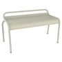 Fermob - Luxembourg Banc de jardin sans dossier 90 cm, gris argile