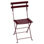 Fermob - Bistro Chaise pliante en métal, cerisier noir