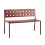 HAY - Balcony Banc de salle à manger, L 114 cm, iron red