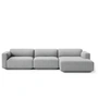 & Tradition - Develius Canapé d'angle, configuration F, gris (Hallingdal 130)
