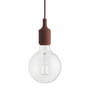Muuto - Socket E27 Lampe LED suspendue, rouge profond