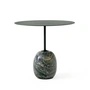 & Tradition - Lato Table d'appoint ovale 40 x 50 cm, H 45 cm, deep green / verde alpi marbre