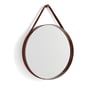 Hay - Strap Mirror No. 2, Ø 50 cm, brun foncé