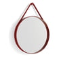 Hay - Strap Mirror No. 2, Ø 50 cm, rouge
