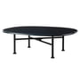 Gubi - Carmel Outdoor Lounge Table 87,5 x 70 cm, black semi matt / midnight black