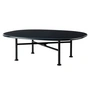 Gubi - Carmel Outdoor Lounge Table 87,5 x 70 cm, black semi matt / midnight black