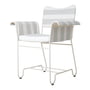 Gubi - Tropique Outdoor Dining Chair, classic white semi mat / Leslie Stripe Limonta (20)